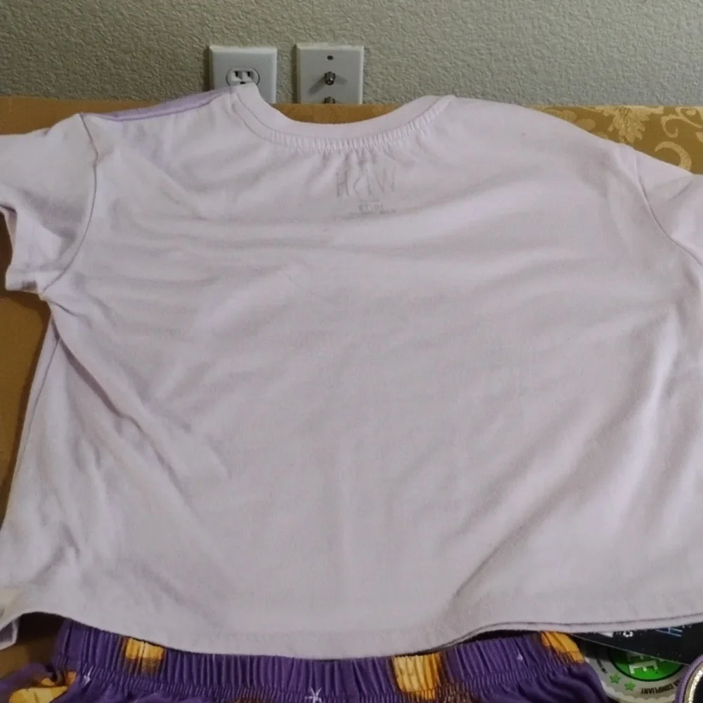 Disney Make A Wish Pajama Set - Yellow and Purple With A Lunch Box - Picture 3 of 7